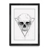 Skull In A Triangle (b/w)