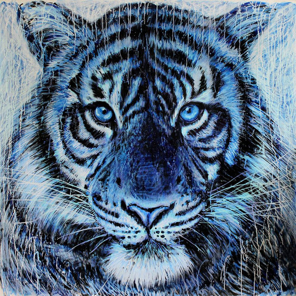 Tiger Painting Canvas Set, Tiger Canvas Print, Tiger Decor Metal