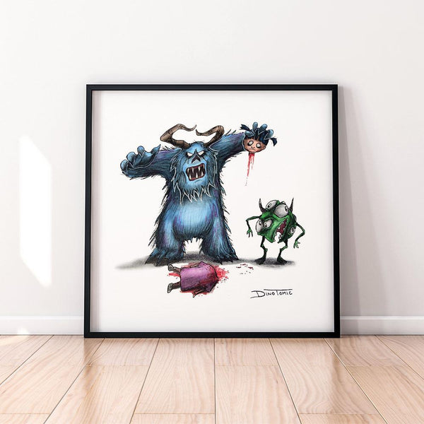 Monsters Inc Creepyfied by Dino Tomic