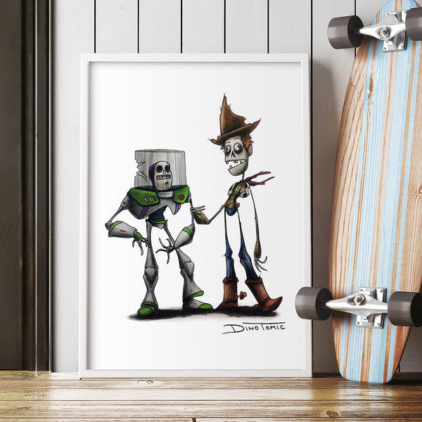 Woody and Buzz Creepyfied