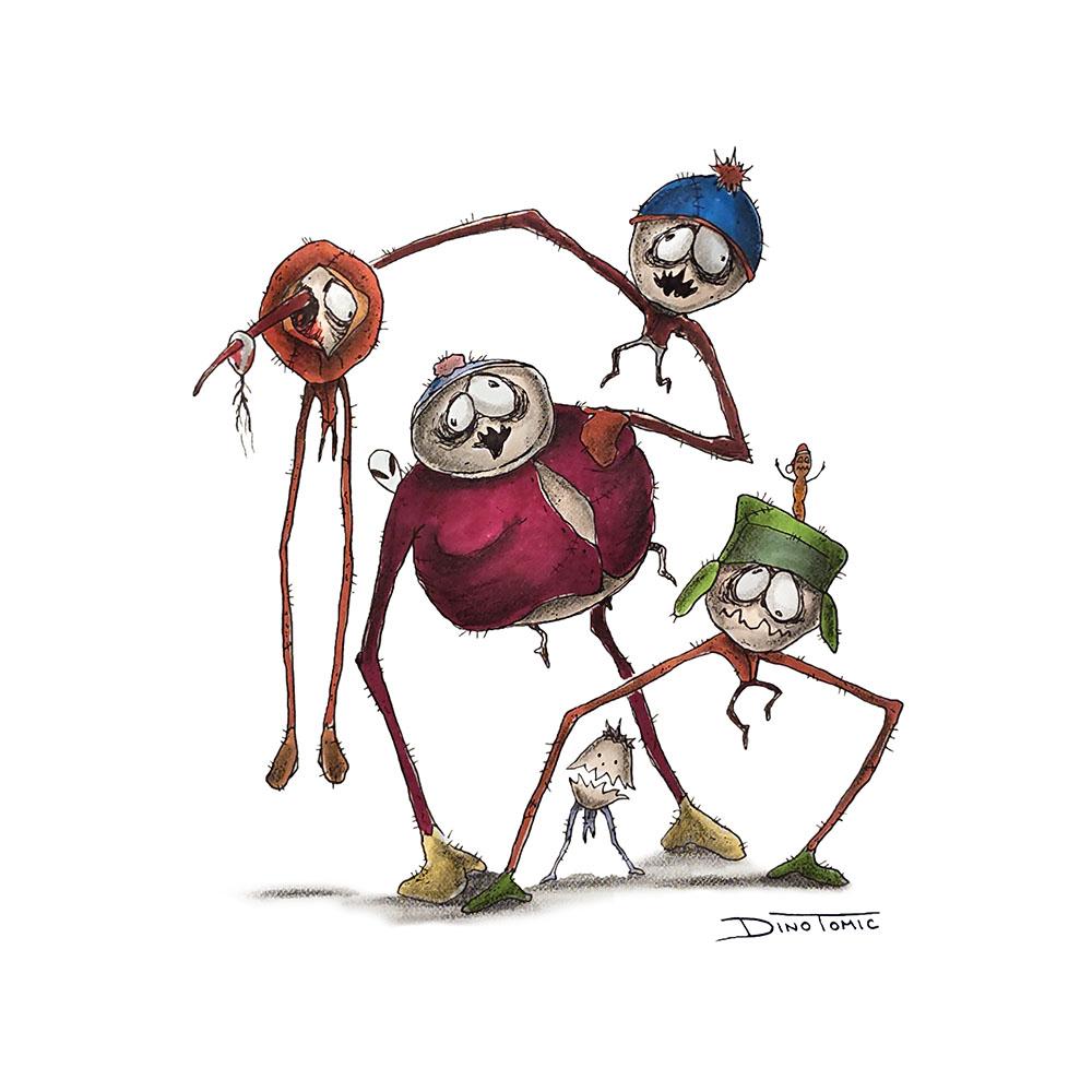South Park Creepyfied by Dino Tomic
